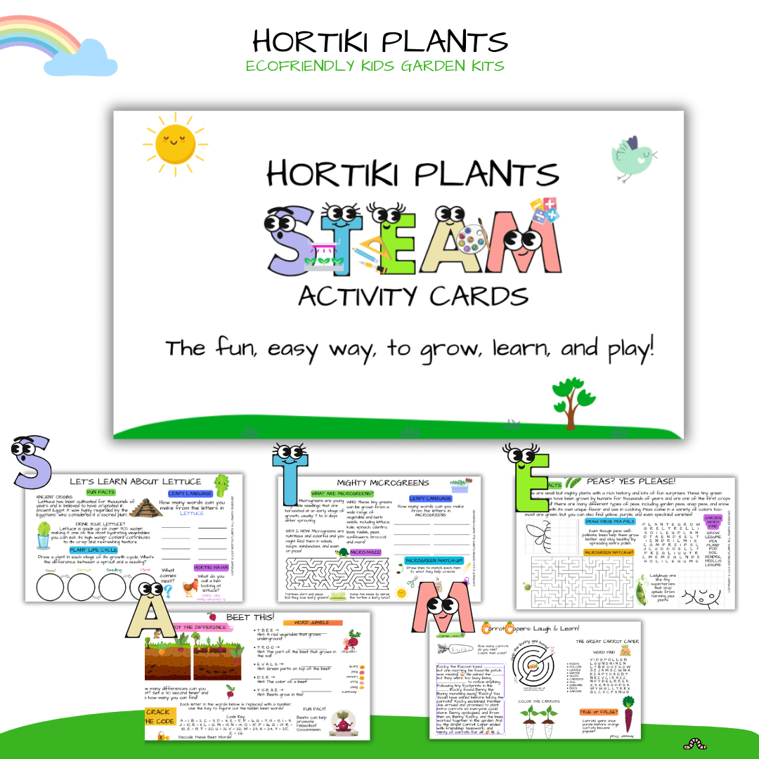 🌿 Kids Garden Peas STEAM Activity Seed Cards
